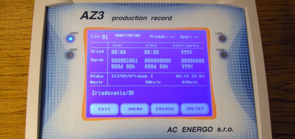  Hlídání efektivity výroby pro UTILUX a.s.